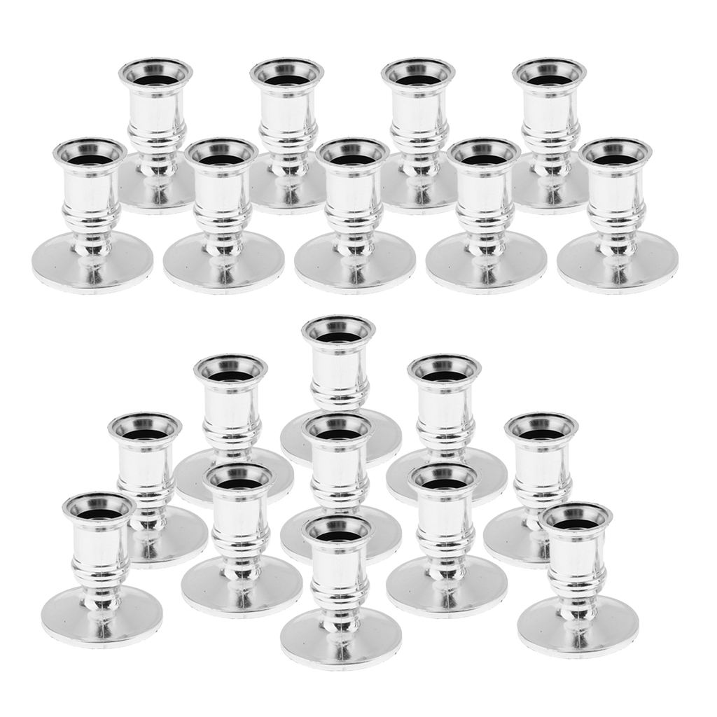20X Electronic Pillar Candle Base Candle Holder Plastic for Wedding Ambience