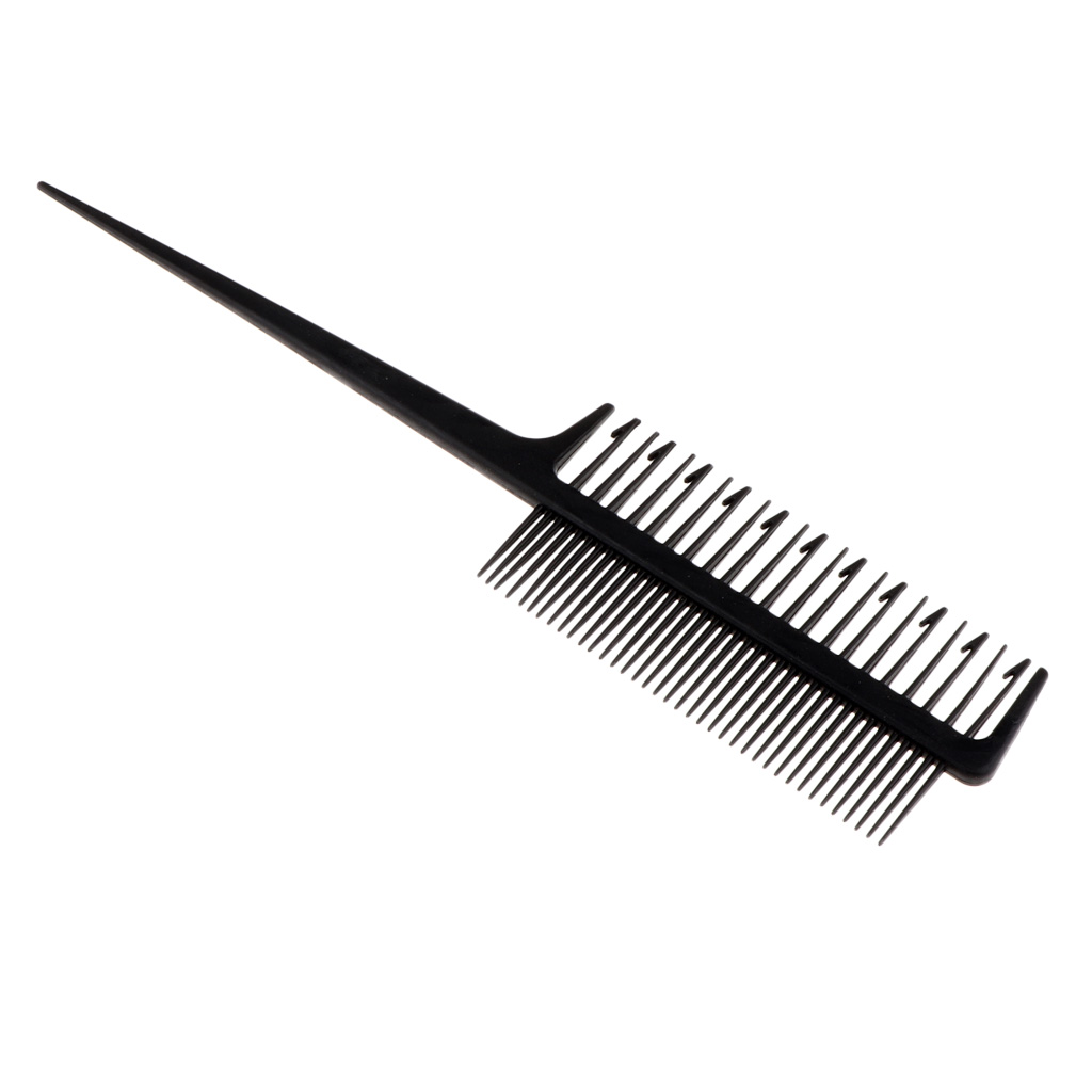 Salon Barber Hair Weaving Sectioning Foiling Tint Comb for Coloring Black