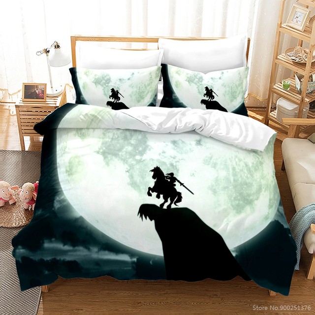 Zelda-conjunto de cama para meninos e meninas, estampado em 3d, tamanho king /queen, roupas de