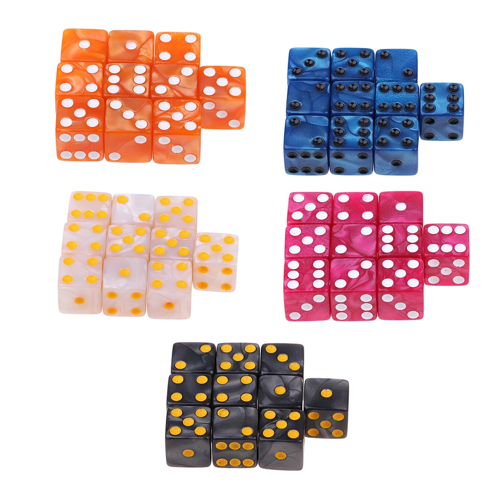 Collectible 10x D6 Six Sided Dices Dies for  Role Playing