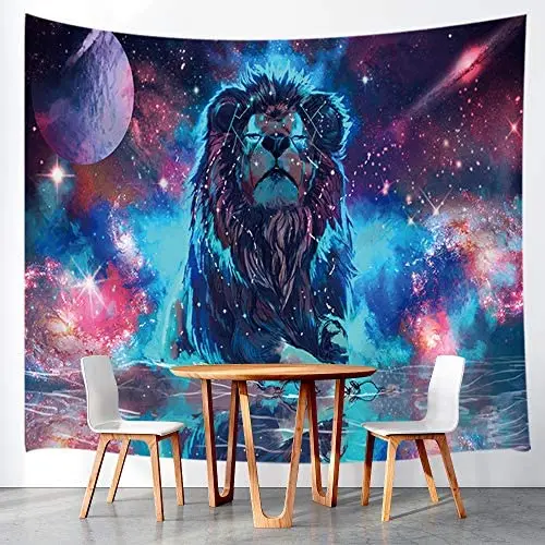 Details about   Nice Lion Galaxy 51" x 59" Portrait Tapestry Nature Epic Wall Hanging 