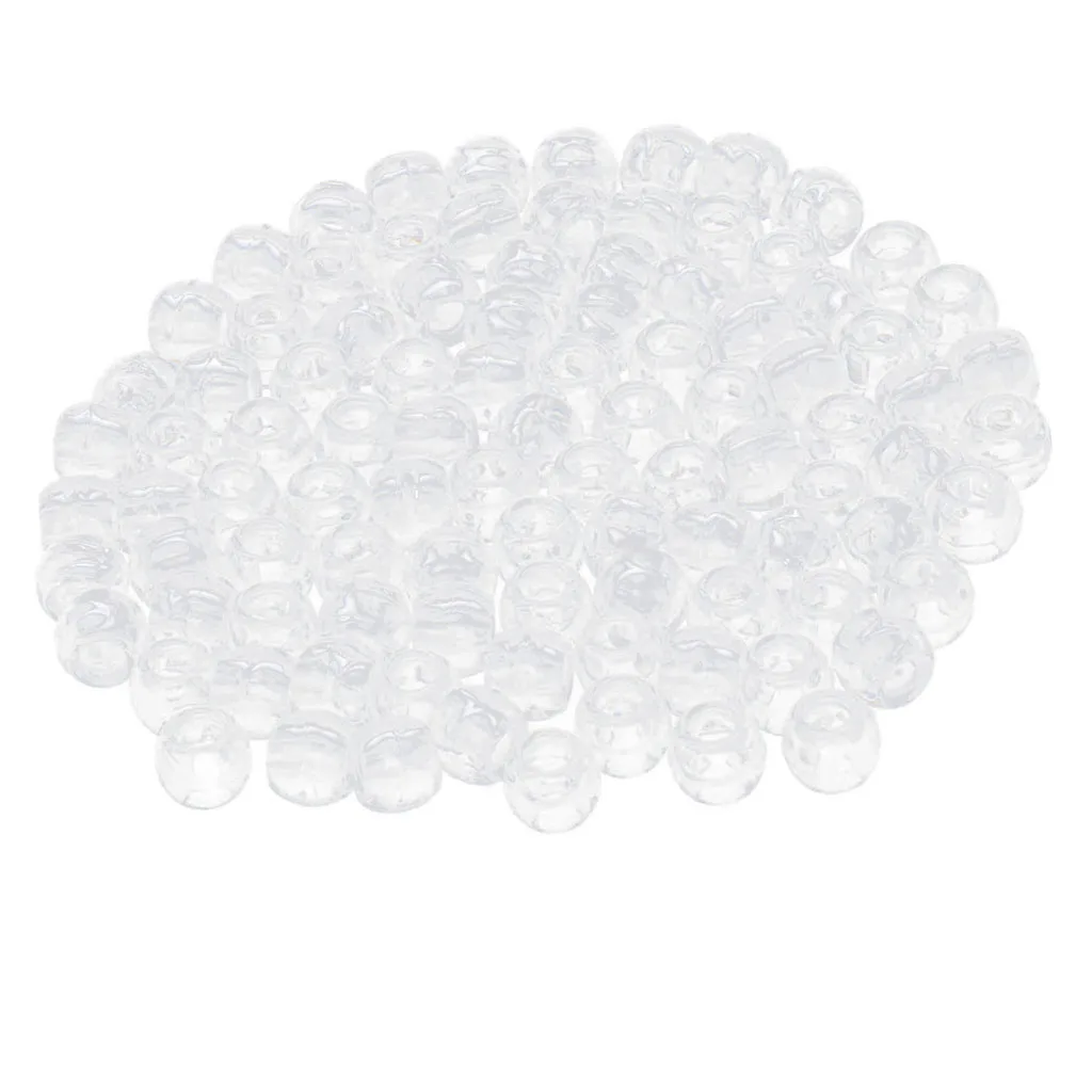 100pcs Plastic Hair Braiding Dreadlocks Beads Hair Jewelry DIY Bracelet Ring - Hair Care & Styling Accessories