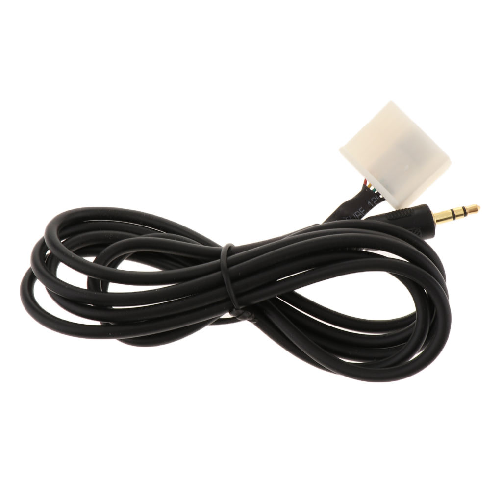 3.5mm AUX In Adapter Audio Cable for Toyota RAV4 Camry Corolla Prius 1850 mm Length