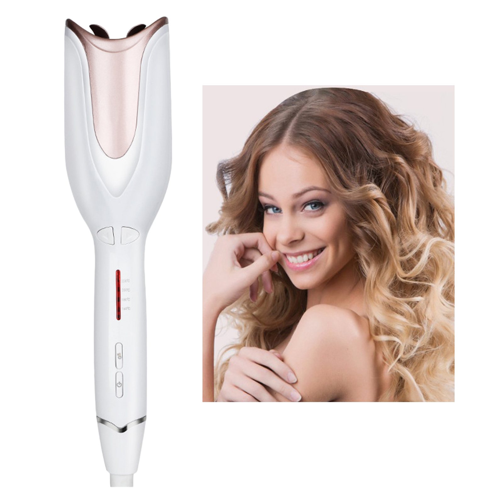 Anti-scalded Automatic Hair Curler Portable Curling Iron Auto Power Off Home Travel Waves Long Dry Hair Curling Wand