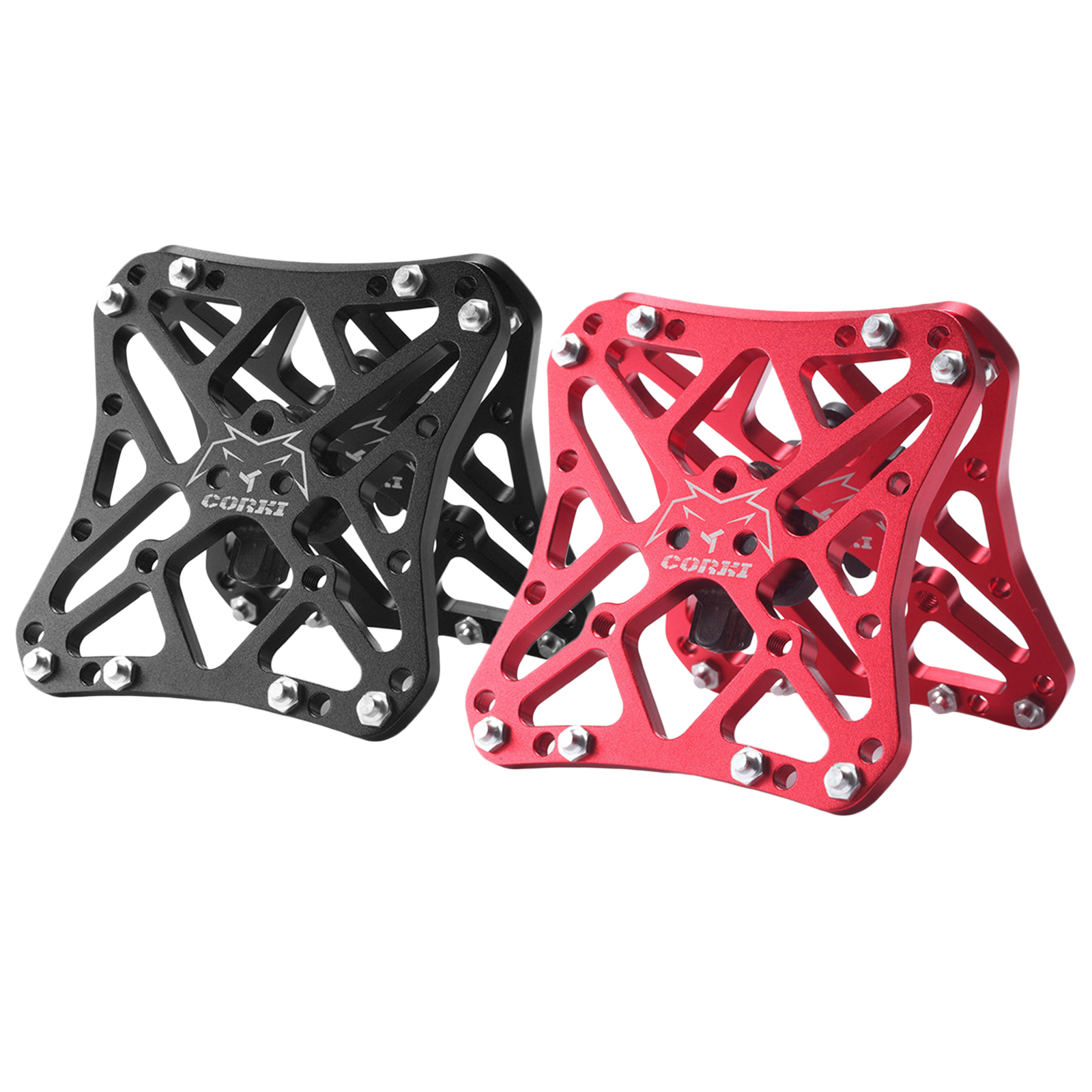 2pcs Durable Clipless Pedal Classic Delicate Aluminum SPD KEO Bicycle Clipless Pedal Platform Adapters Bike Cycling Accessories
