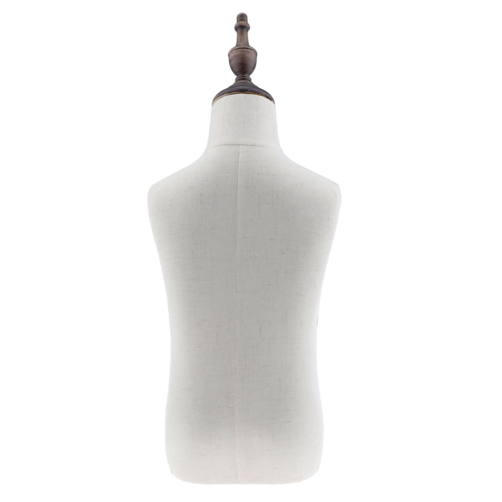 Kids Child Mannequin Body Dress Form for Apparel Scarf Whindowshop Display 4 Years Old Linen White