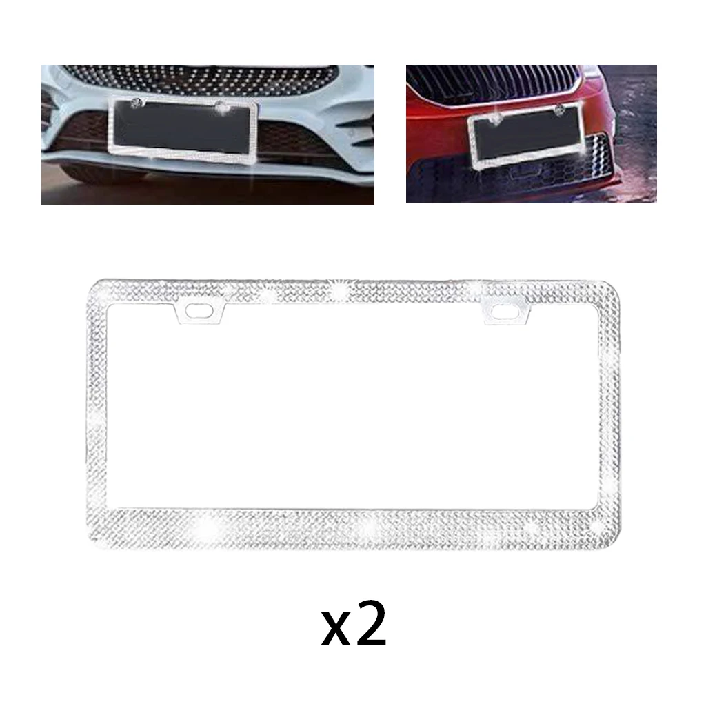 License Plate Frame Diamond License Cover Luxury Handcrafted Birthday Gift