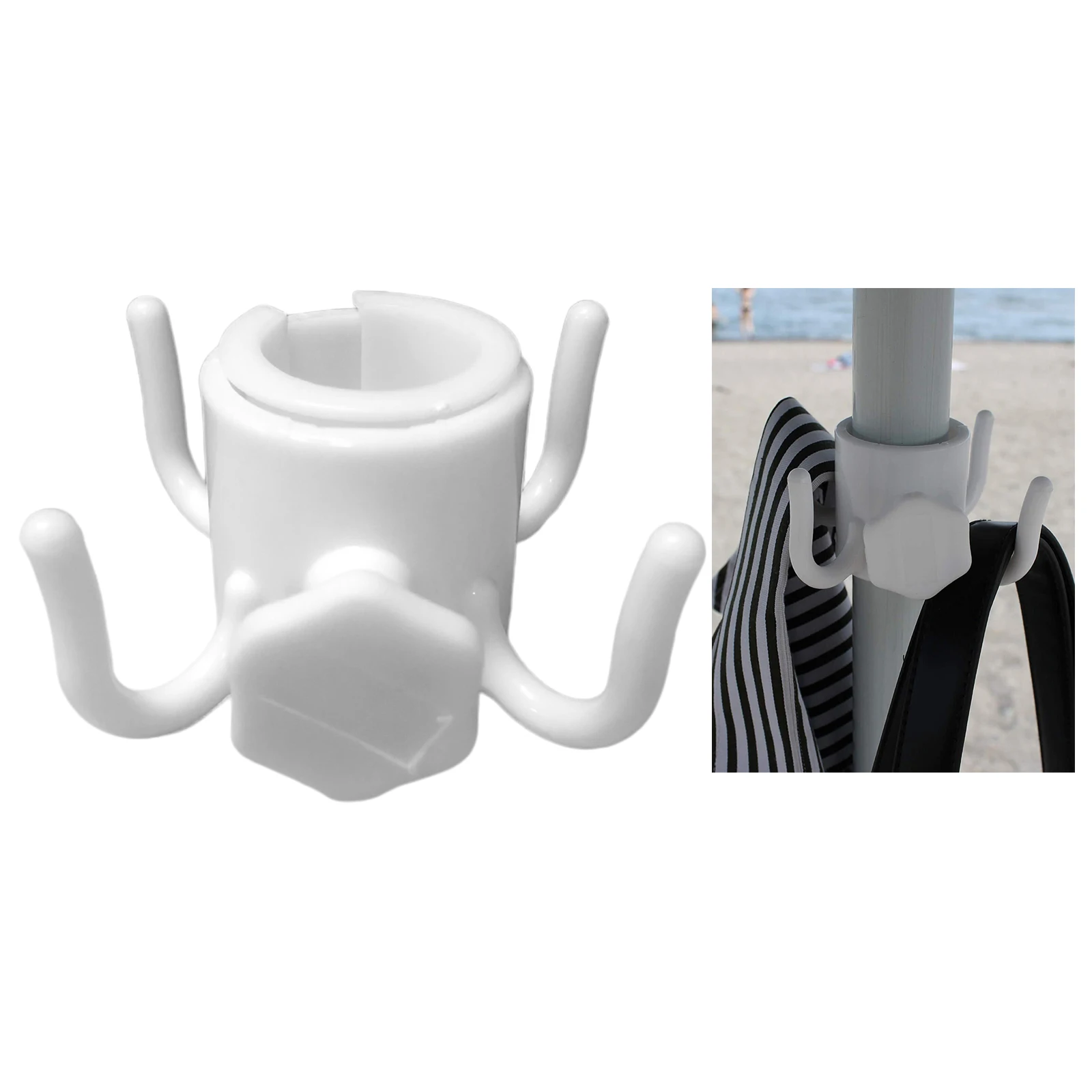Beach Umbrella Hanging Hook Towels Camera Hats Hanger Camping Travel Trip Sunglasses Holder Accessories