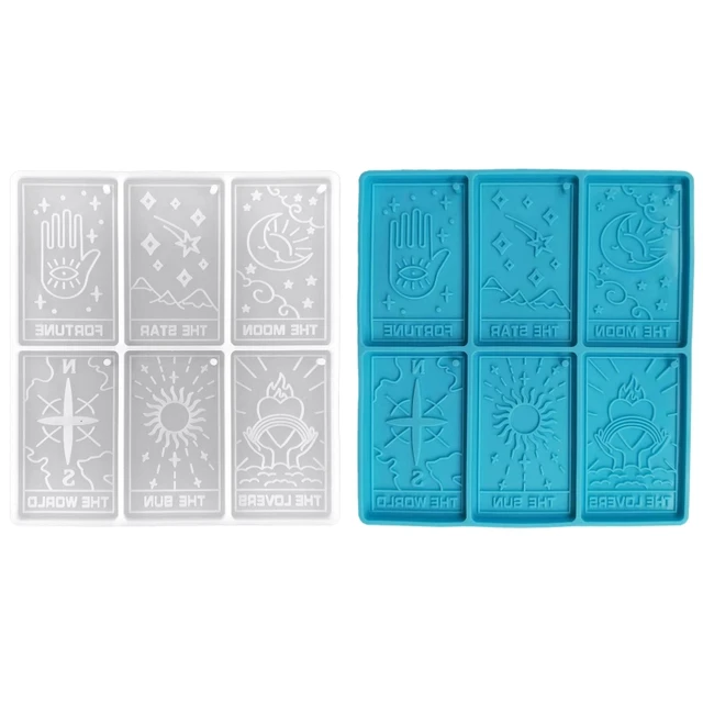 Tarot Card Silicone Mold Tarot Cards Resin Molds Silicone Large Tarot  Silicone Molds Epoxy Resin Mould For DIY Tarot Cards Game - AliExpress