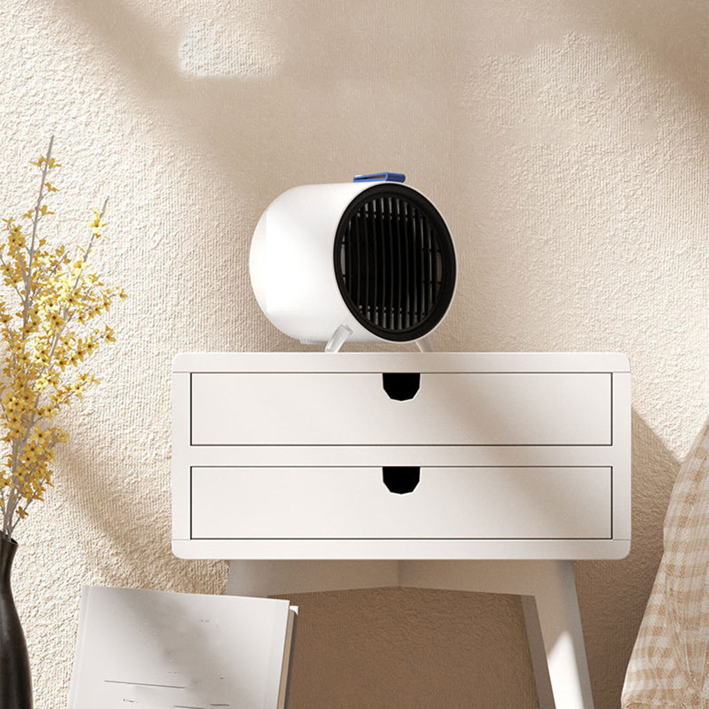 Portable Space Heater 500W Adjustable Efficient Mini Air Warmer Heating Fan for Room Office Bedroom Indoor Desktop