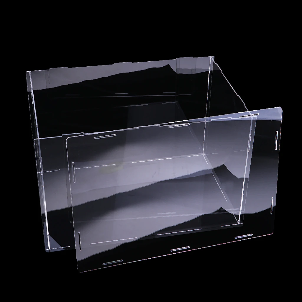 Acrylic Toy Display Showcase Box Anti-dust Large Protection 36x16x16 Cm