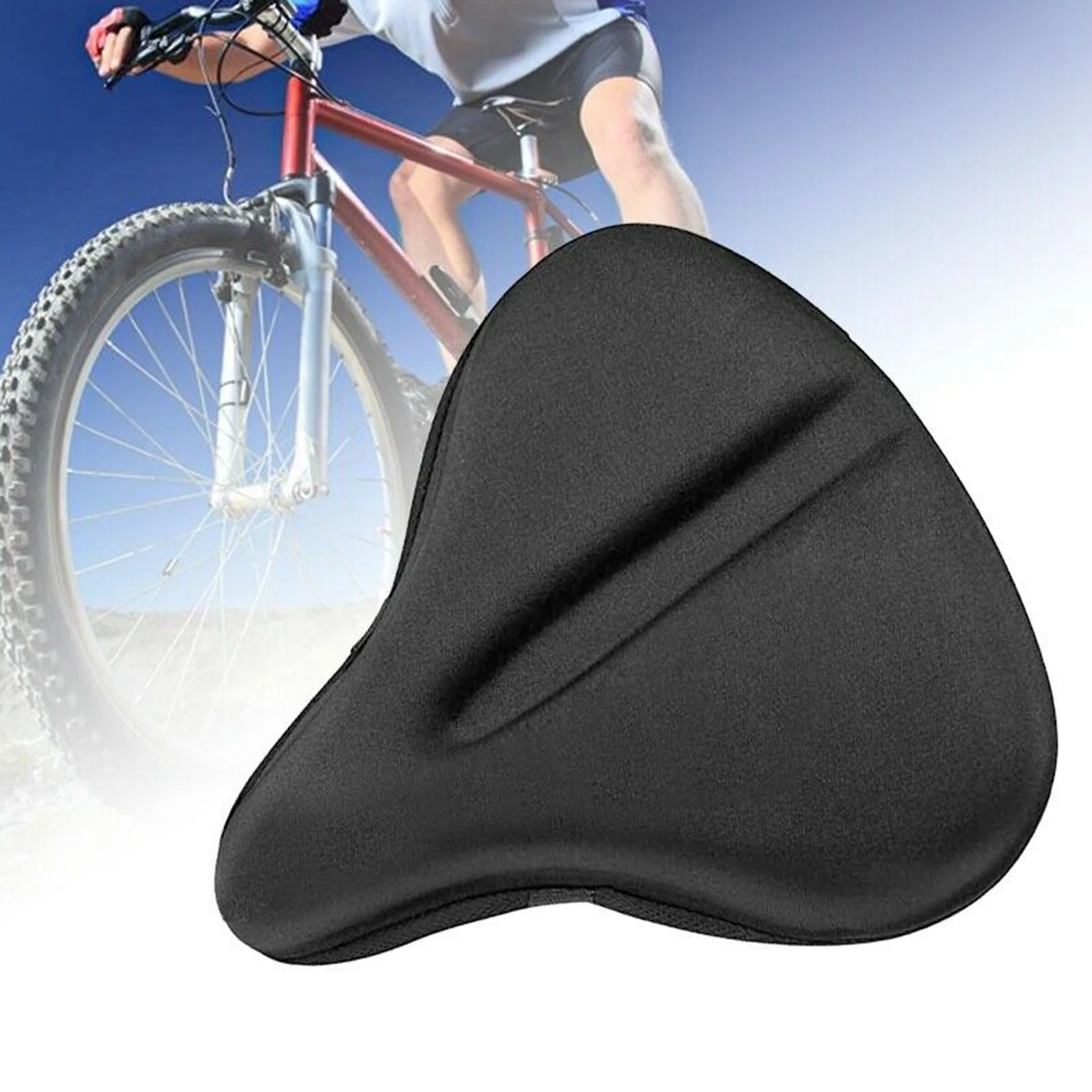 Bike Seat Cushion Cover, Padded Gel Bike Seat Covers Bicycle Saddle Pad for