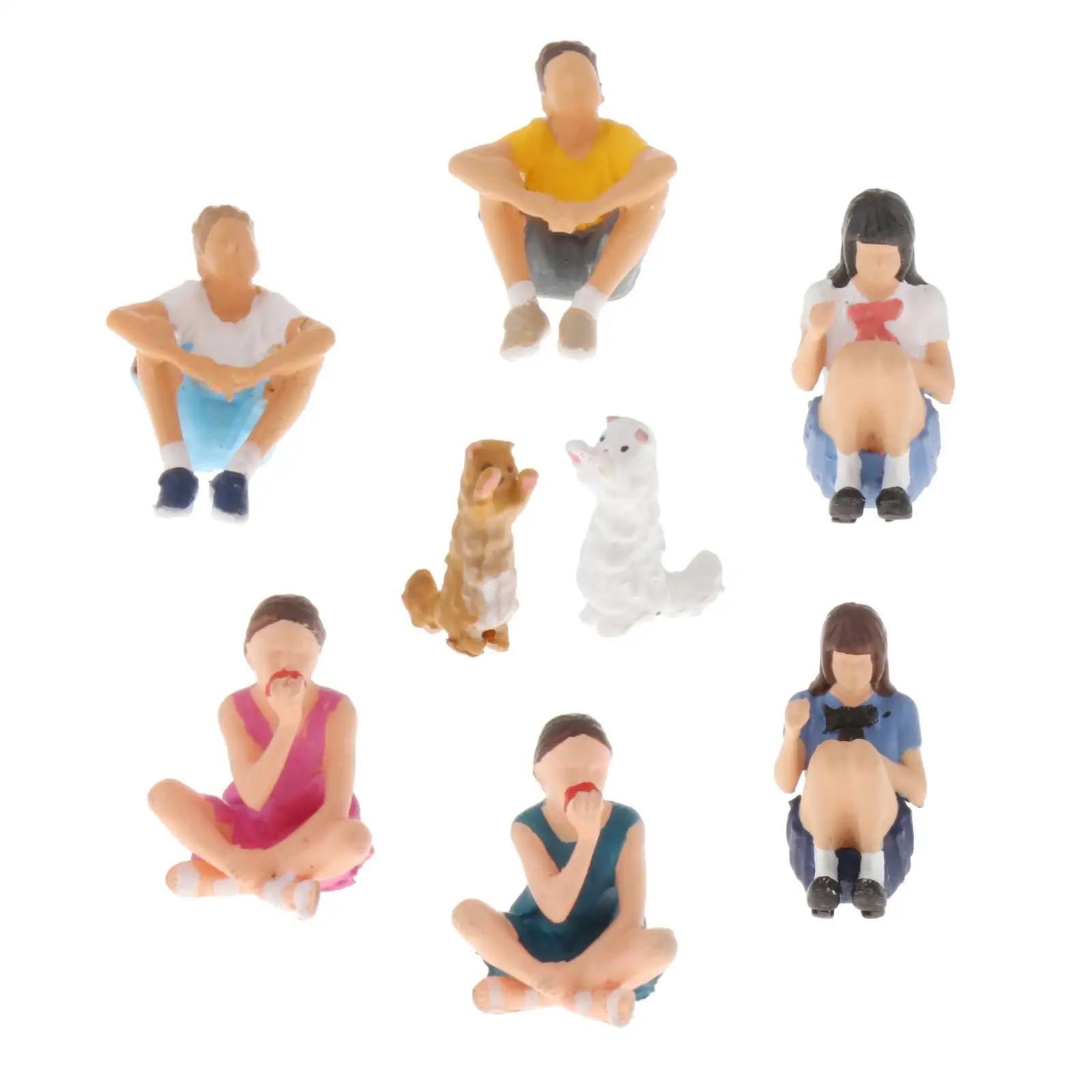 1:64 Scale People Figures Diorama Model Miniture Scenes Figurine Doll Toys