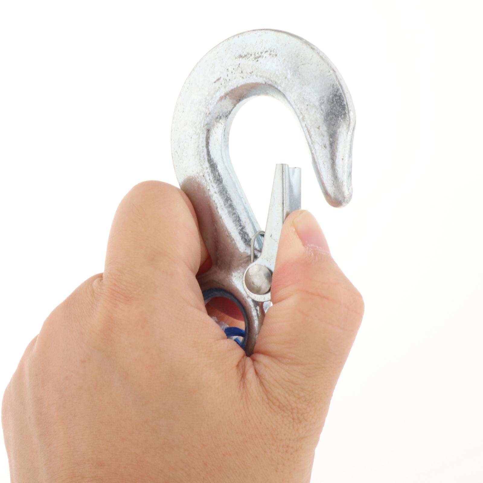 1 Ton 125x4cm Car Van Tow Cable Towing Pull Rope Strap Hooks Heavy Duty