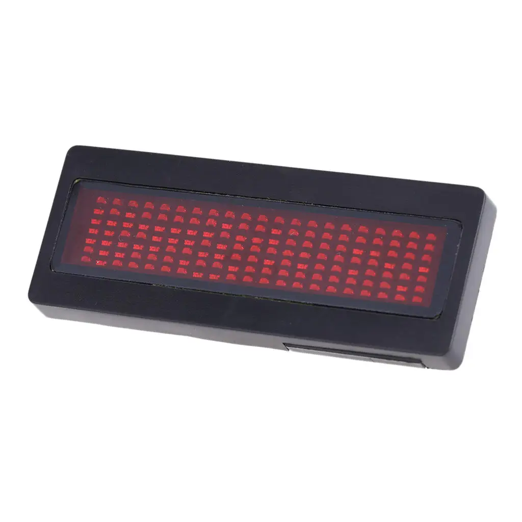 Sign Scrolling Programmable LED Display Tag Name Badge Message Promotions 