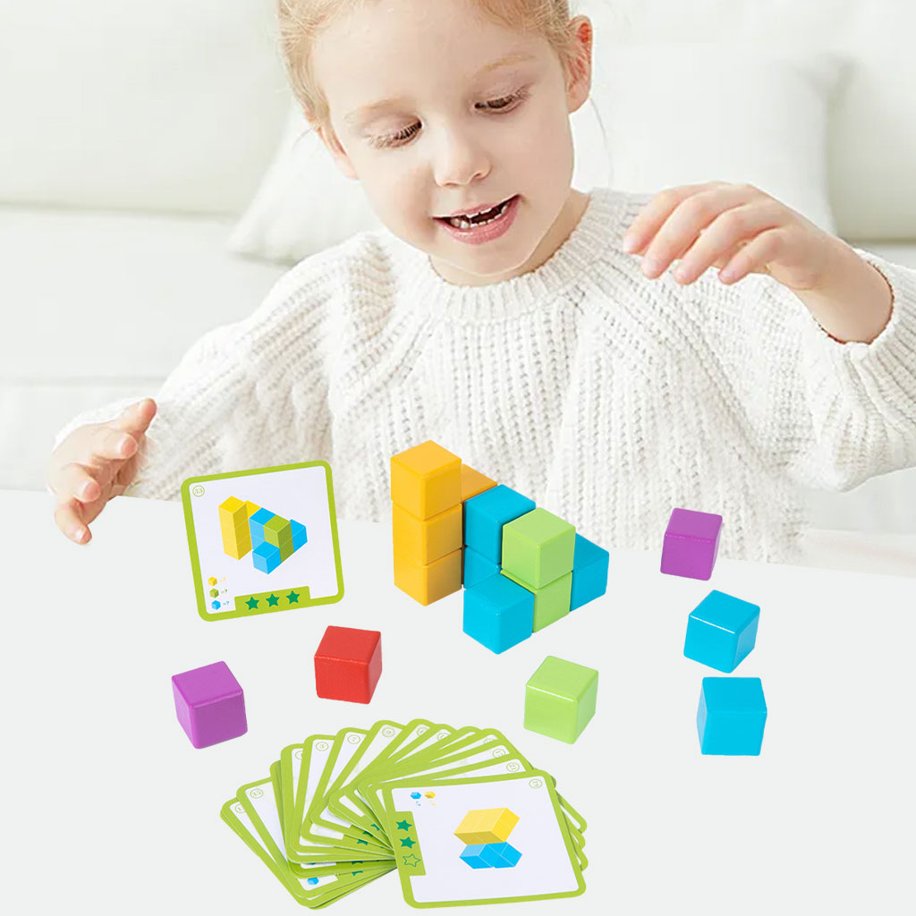 Children Wooden Toys Matching Game Toys Intelligence Development Toys Parent-Child Interaction Multiplayer Boys Girls Gifts