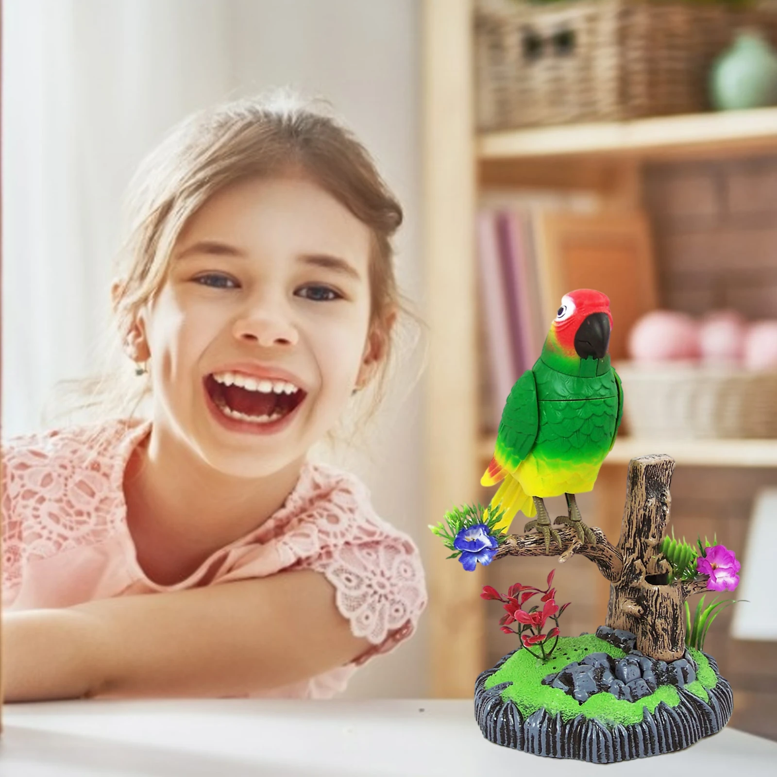 Singing Chirping Birds Toys Battery Operated Electronic Animal Pets Office Room Ornament Accessories Kids Birthday Gifts