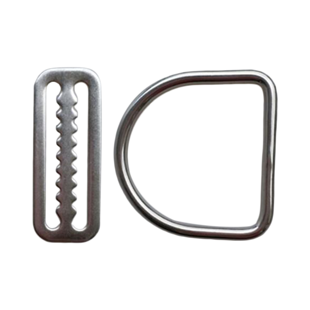 Marine 316 Stainless Steel Underwater Scuba Diving Diver Snorkeling Weight Belt Keeper with D Ring Gear Accessories