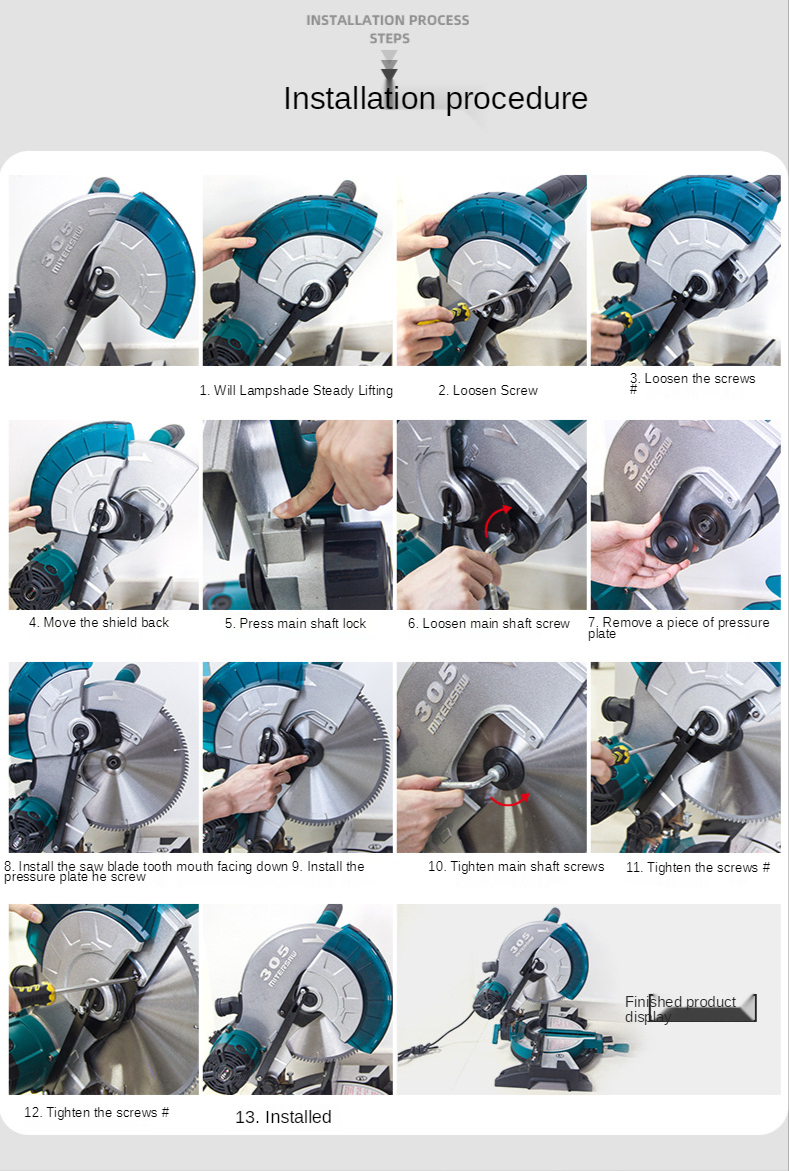 Title 2, 1800W Circular Saw 10 inch Electric Cutting Mac...