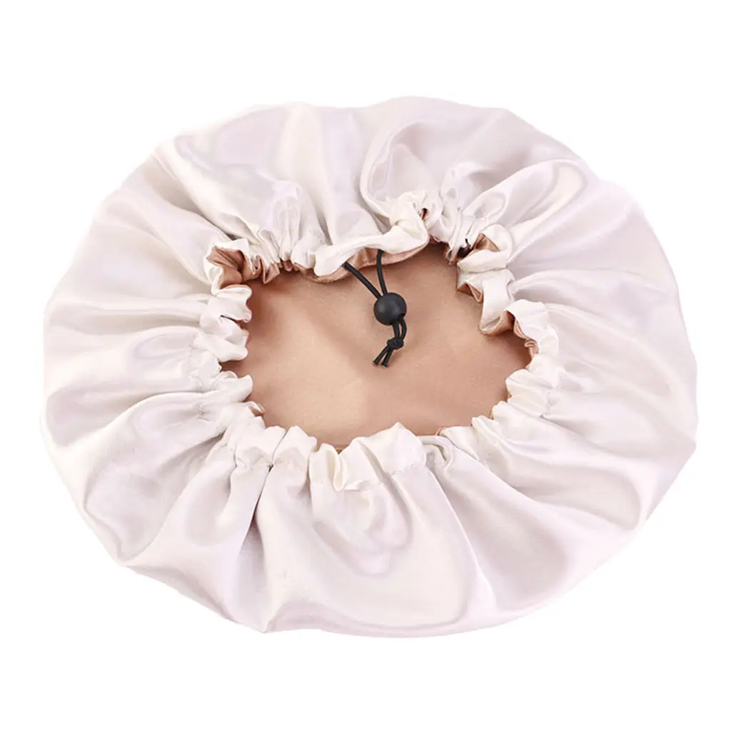 Satin Silk Bonnet Sleep  Reversible Salon Bonnet Head Hair Covers For Women