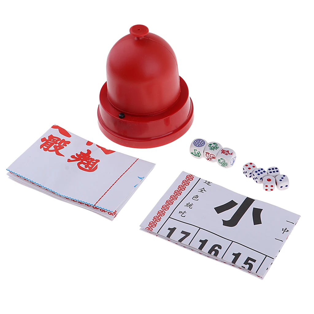 Sic Bo & Fish  Prawn Chinese Gambling Set with Battery Powered Dice Cup