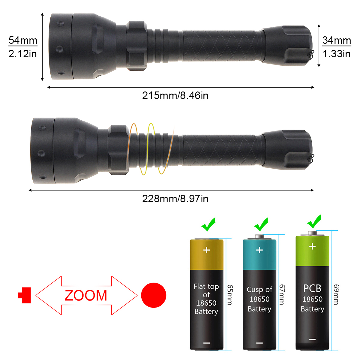 t20 caça tático tocha zoomable ao ar