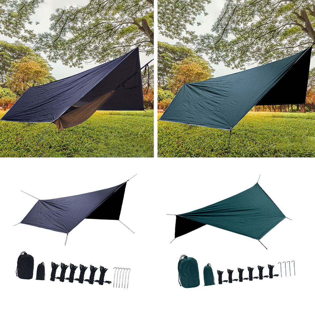 Sun Shelter Tent Tarp 360x280CM for Beach Waterproof Shade Outdoor Camping Hammock Rain Fly Pool Tarpaulin Garden Awning Canopy