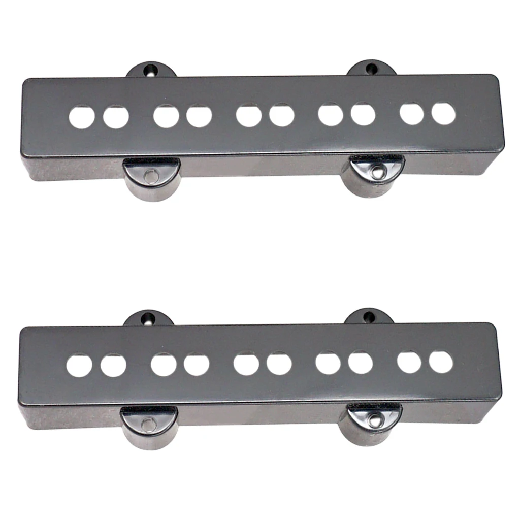 2PCS Pickup Cover 5 String Open Type For Jazz JB Bass Guitar Accessories Black Hot