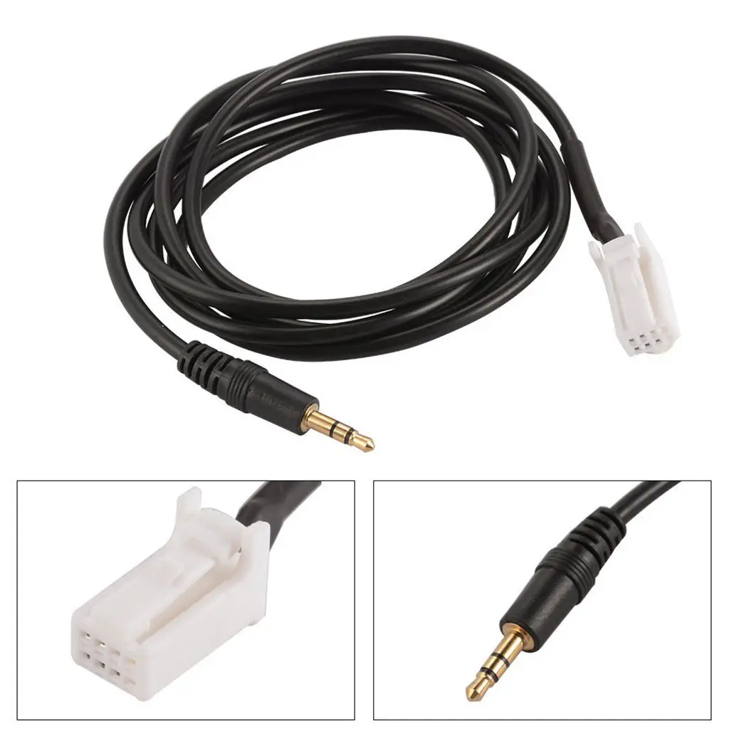Car Audio 3.5mm Aux in Jack 8 Pin Plug Adapter Cable for Suzuki Swift Jimny