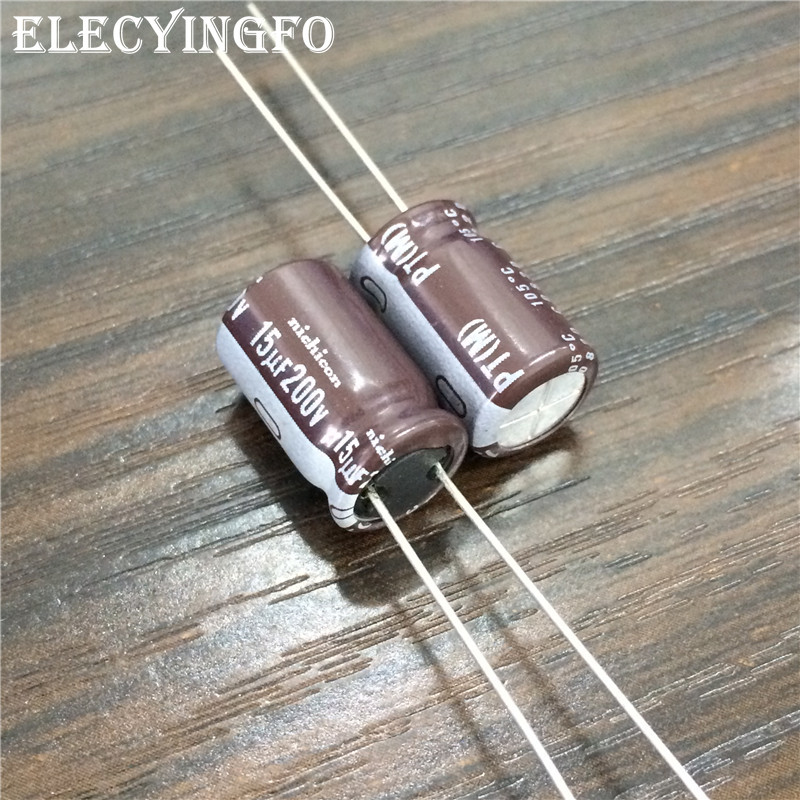 10 stücke 15uF 200V Japan NICHICON PT Serie 10x16mm Hohe Welligkeit Strom Lange Lebensdauer 200V15uF aluminium-elektrolyt-kondensator – Detail 1