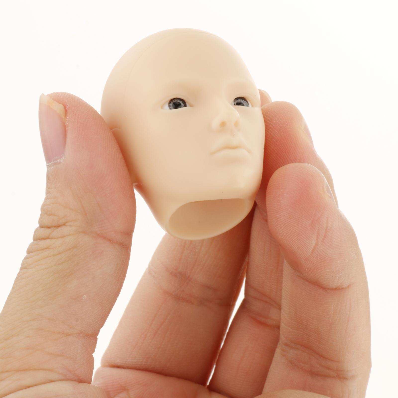 1/6  Dolls Head Shape Lifelike with Gray Eyes with Eye  Kids