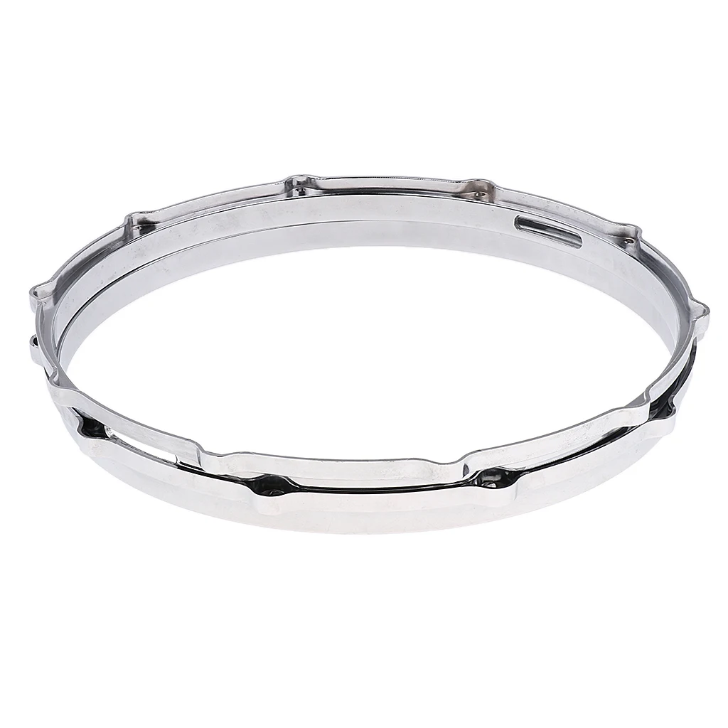 Tooyful 1 pair  Snare Drum Hoop Ring Rim Aluminum Alloy for 14'' Snare Drum Percussion Instrument Parts Accessories