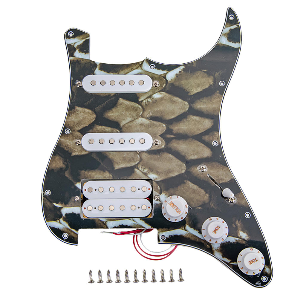 11 Holes 3 Ply Guitar Strat Pickguard Scratch Plate for Stratocaster Electric Guitar Replacement