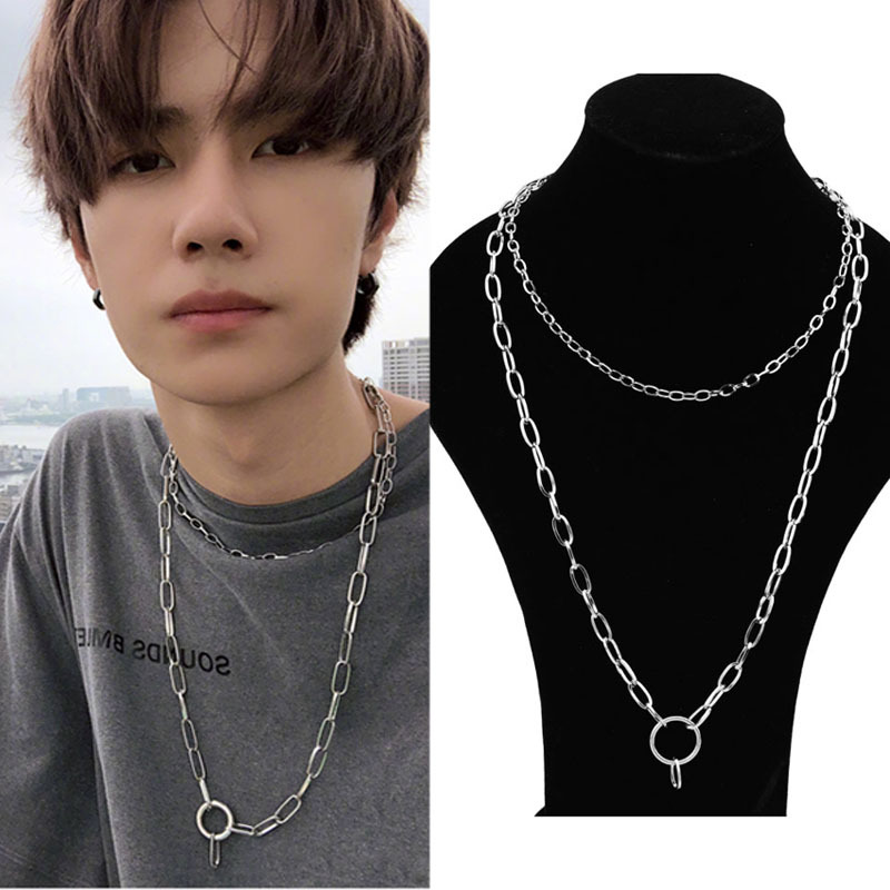 Double layer Necklace Stainless Steel 