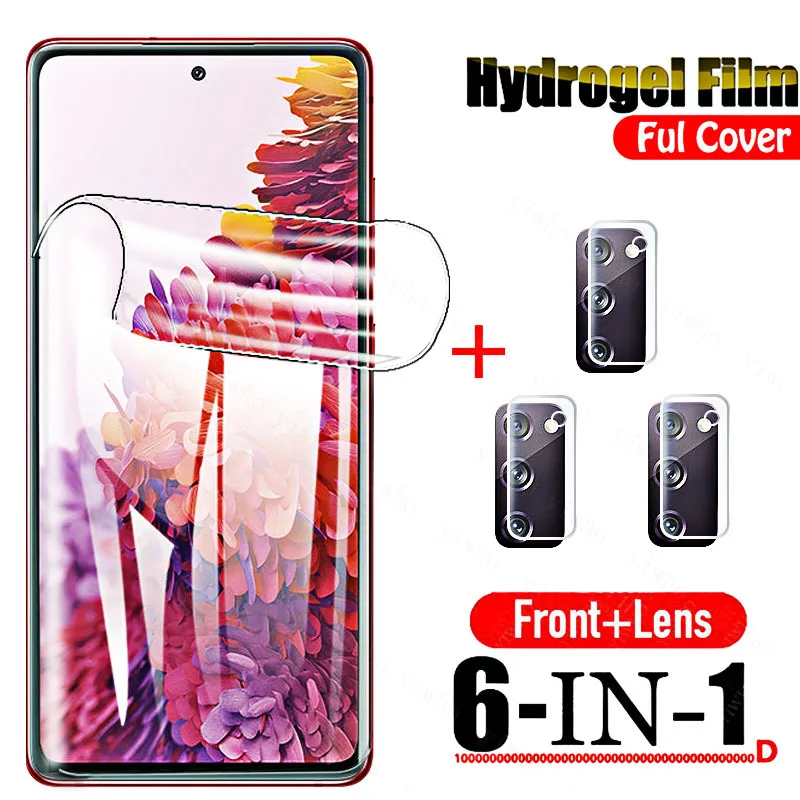 cell phone screen protector Hydrogel Film for Samsung Galaxy S20 FE 5G Phone Screen Protector on Samsungs20fe Samsun S 20FE 4G 6.5'' Galaxi S20 Camera Lens best phone screen protector