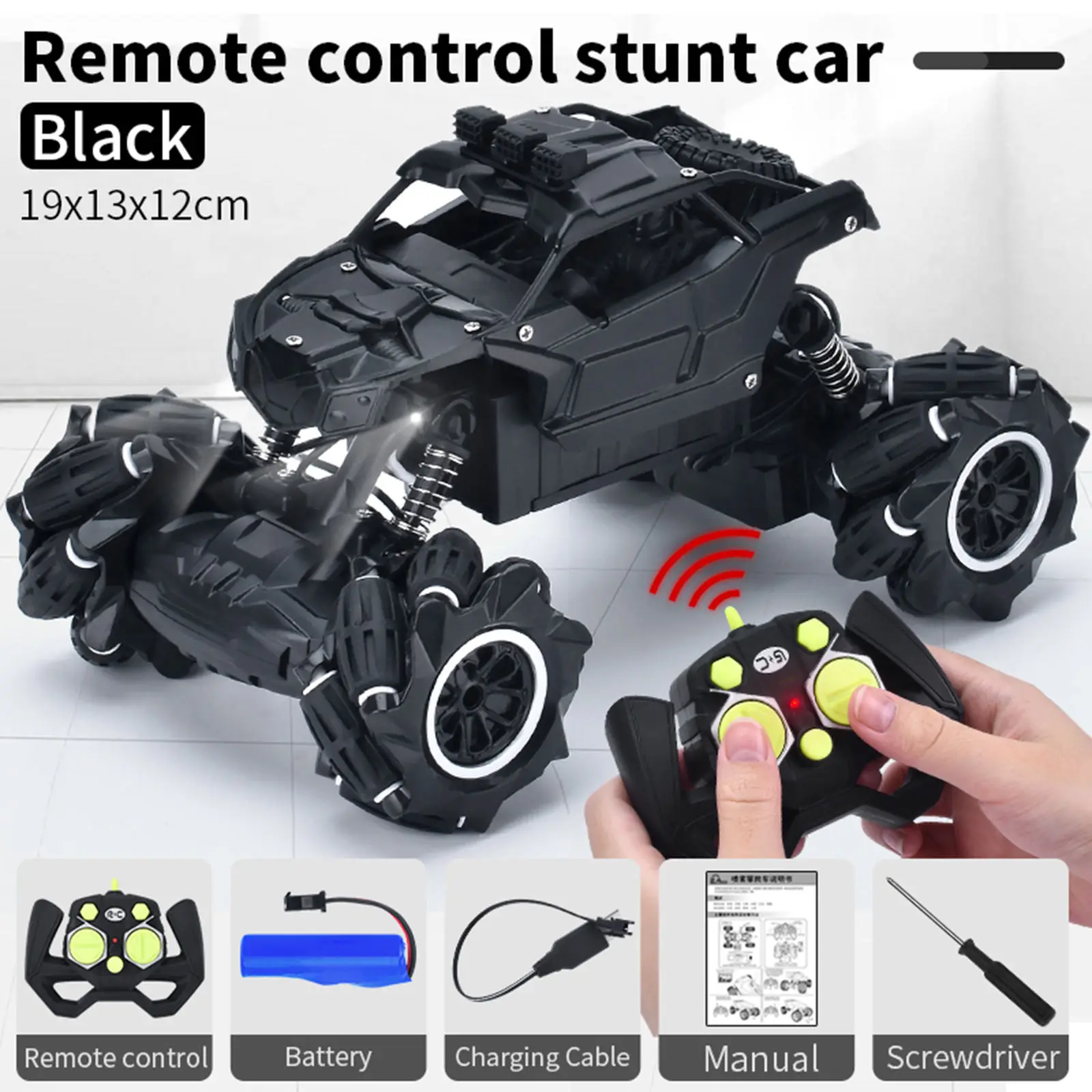 Stunt Remote Control RC Car Four-Wheel DriveVersion Toy 30 Min Play TimeFor 6+ Children andAdults Electric Car Child