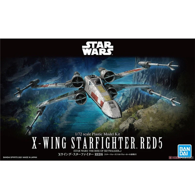 Bandai Star Wars Assembled Model X-Wing Starfighter Red 5 The Rise of  Skywalker Genuine Figure Model Ornaments Children Toys