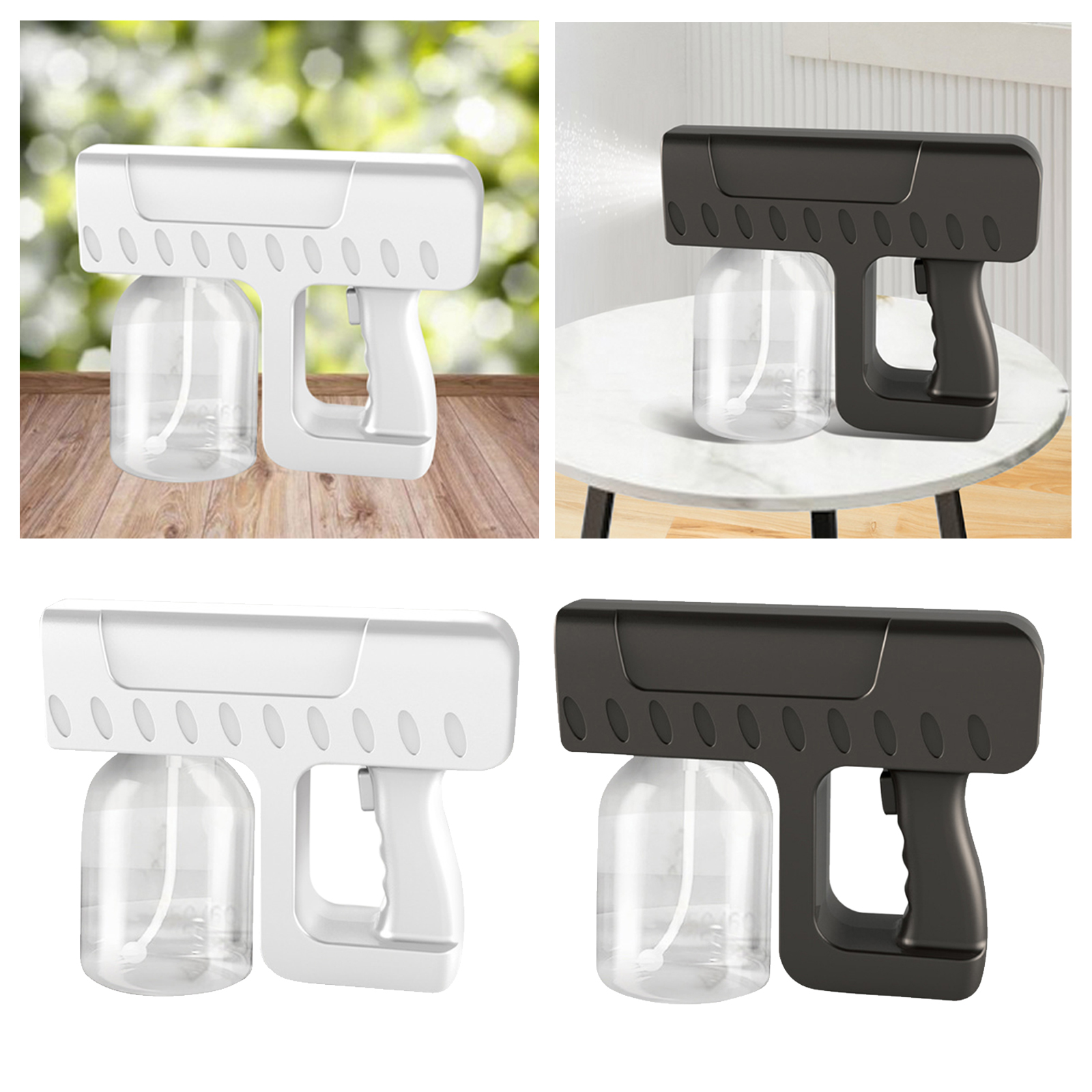 Nano Gun Sprayer Fogger USB Large Capacity Mist Maker for Indoor Outdoor Patio Lawn Nano Sprayer Fogger Blue Light USB