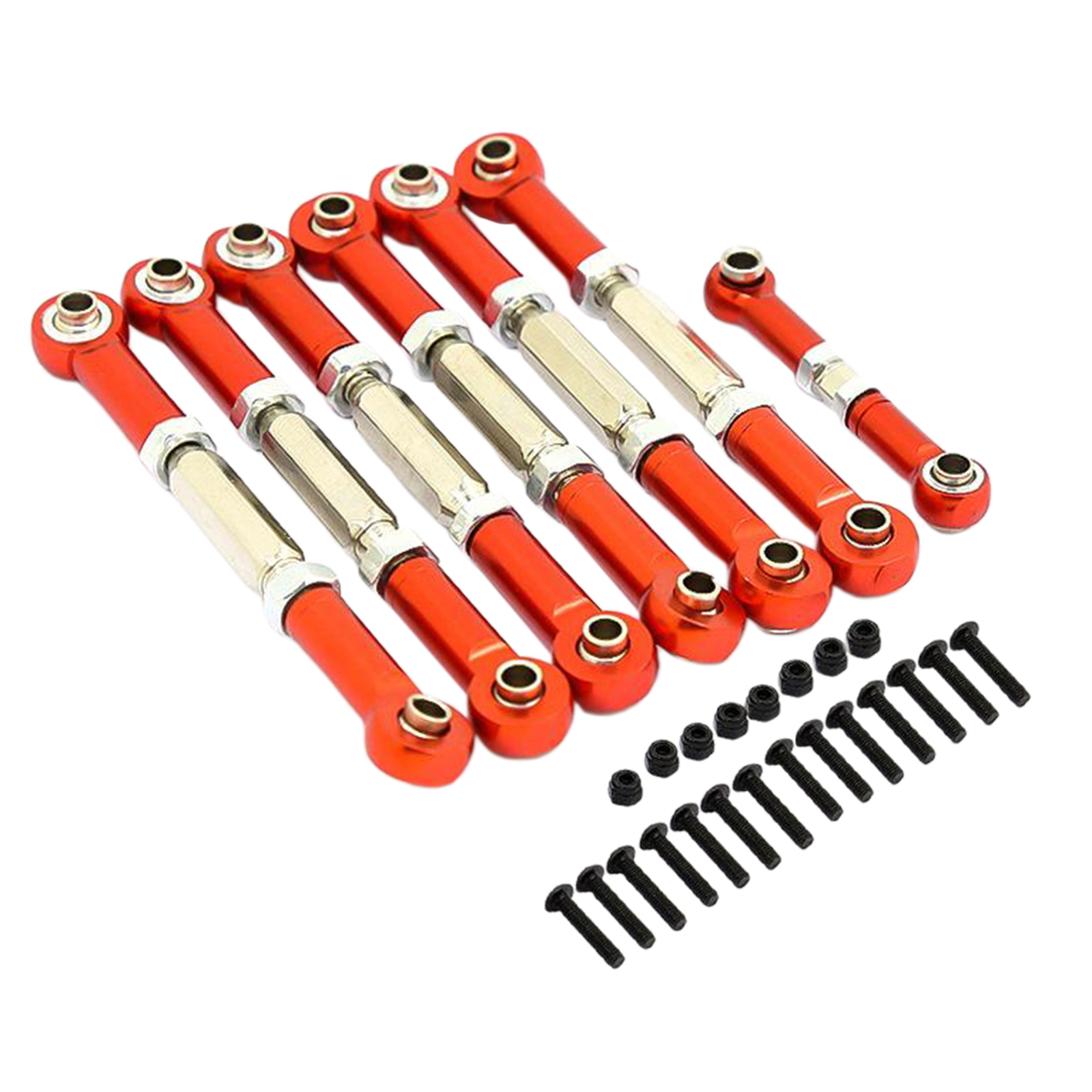 7PCS Aluminum Servo Link Tie rods 80-98MM 3644 For RC Traxxas 1/10 Slash 2WD Upgrade Parts Accessories
