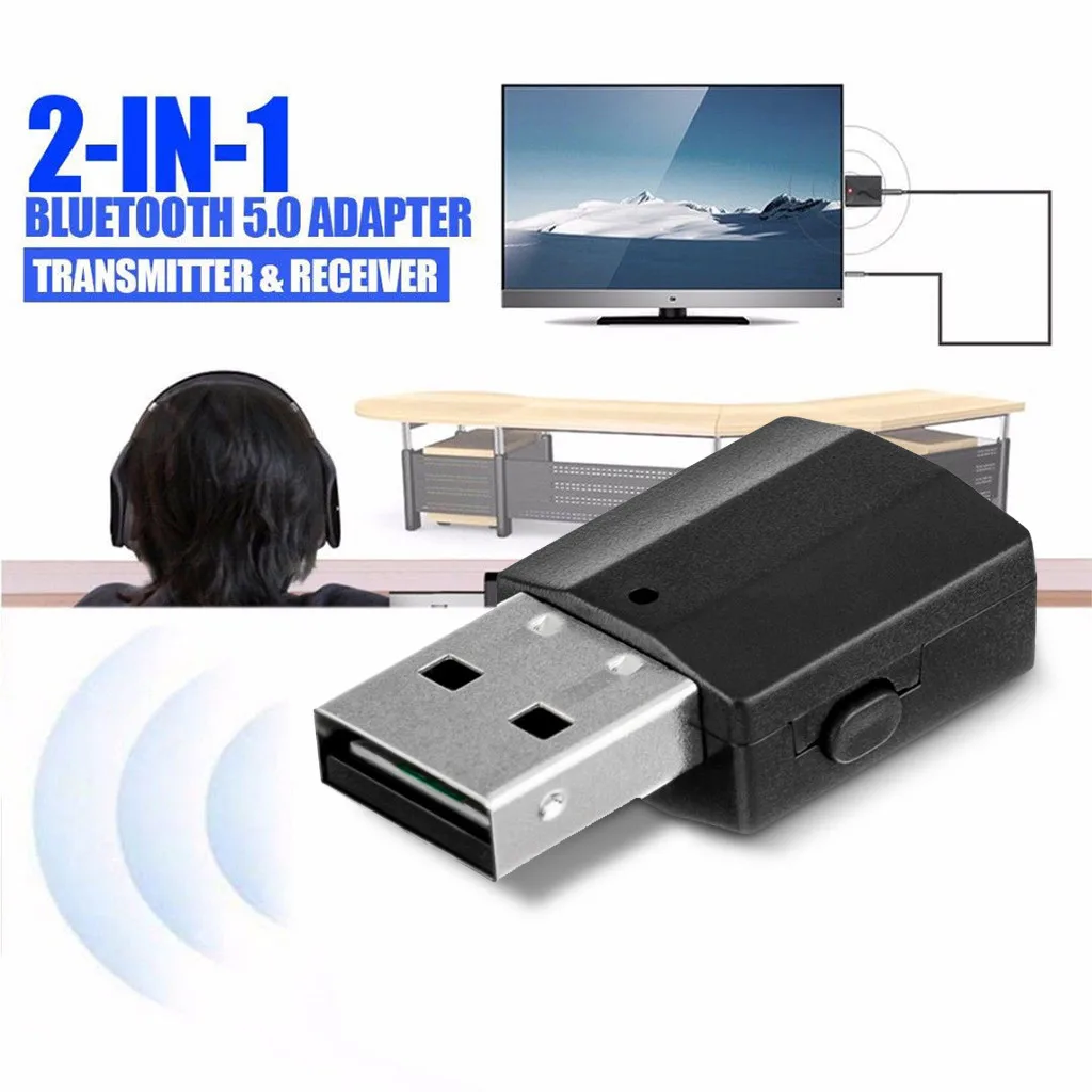 Reliable Wireless Bluetooth Transmitter Stereo Audio Adapter For TV Phone PC 