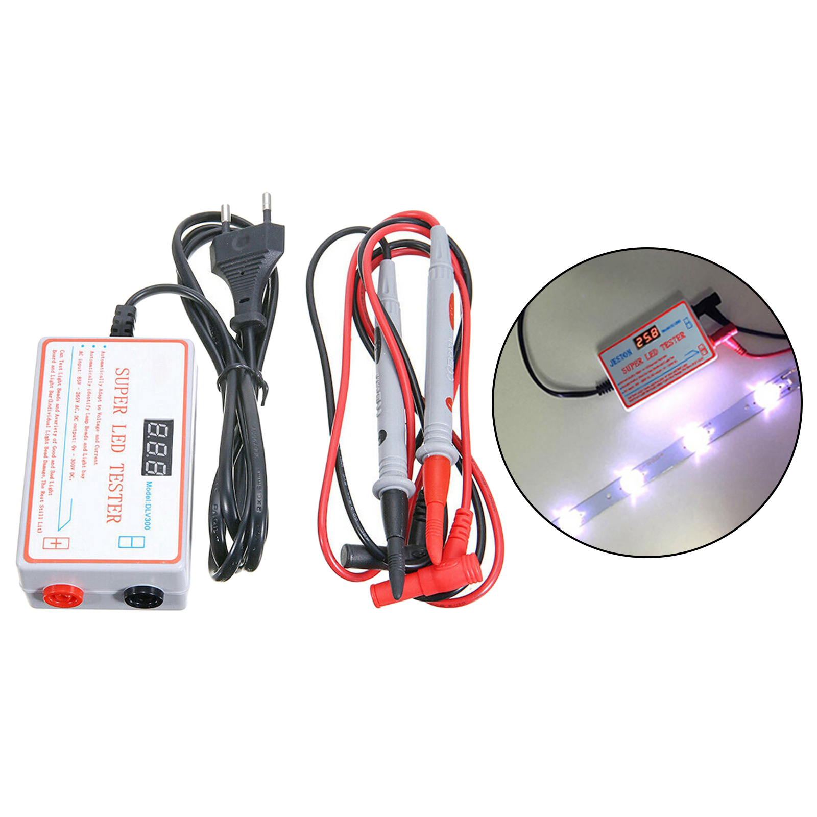 LED Backlight Meter COB Light Source Lamp Beads 85-265V Input Measurement Instruments EU Plug
