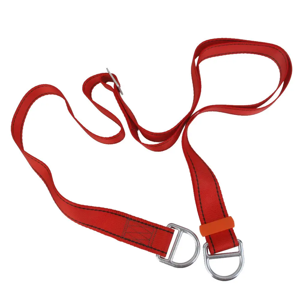 2.5 Meters Adjustable Rock Climbing Mountaineering Sling Strap - Red 22KN
