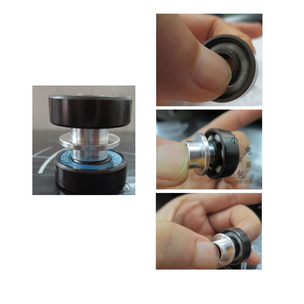 MagiDeal 8 Pcs Aluminum Gold Skating Flying Spacer Bushing Inline Roller Skates Bearing Sleeve Set Roller Skateboard Scooter