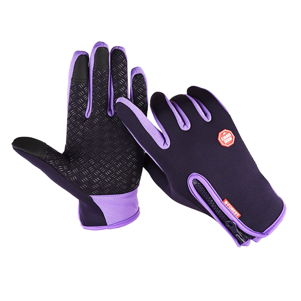 1 Pair Men's Winter Thermal Gloves Full Finger Glove Touch Screen Mitten