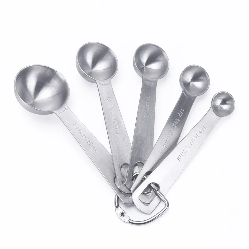 4Pcs Stainless Steel Measuring Spoons Cups Tablespoon Baking Tool Set Kit KV 
