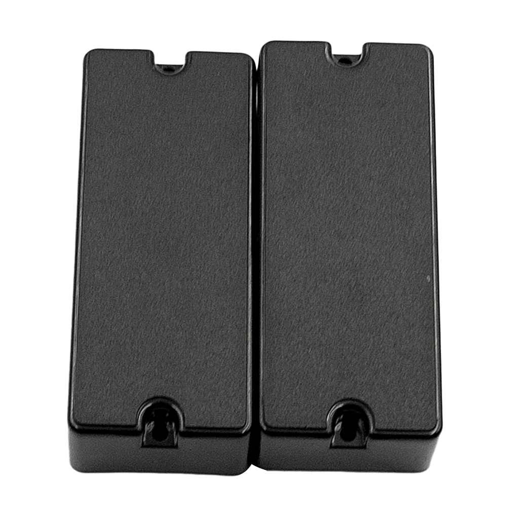 Pack of 2 Open 4 String Bass Pickups Wired Soap Bar Style Musical Instrument Accessory, Black