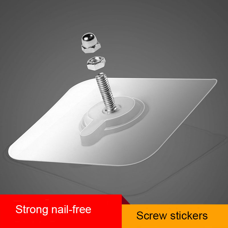 2021 Hooks & Rails Adhesive Wall Screws Hanging Nails Hook Self No Drilling Non Trace From