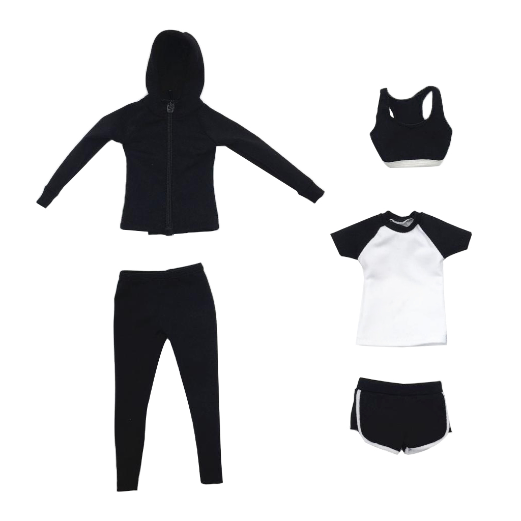 1/6 Female Sports Suit Set Clothes For 12'' Phicen/Kumik/CY Girls Figure Toy