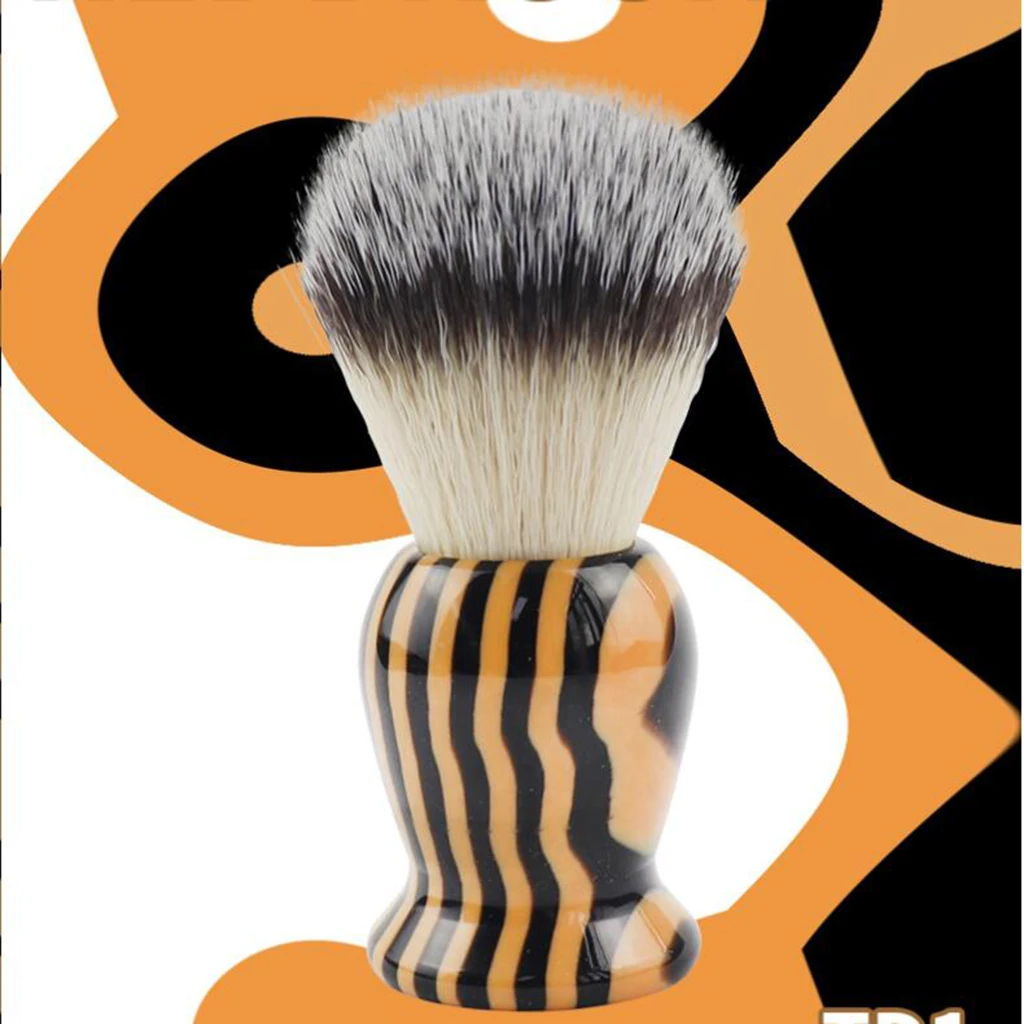Hand Crafted Shaving Brush for Men, Professional Hair Salon Tool with Hard Plastic Handle, Suitable for Both Home and Journey