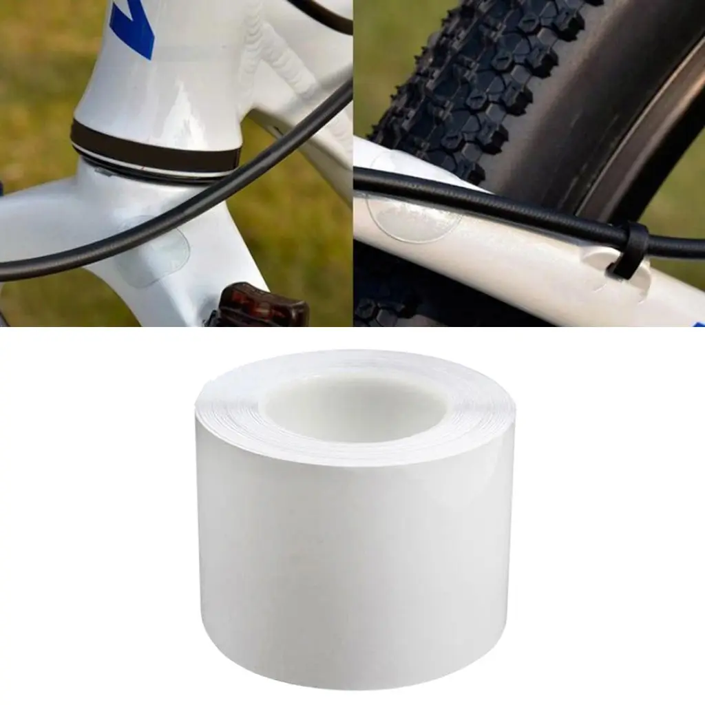 39`/Roll Mountain Bike Frame Scratch Protector Bicycle Surface Protective Sticker Transparent Waterproof Frame Protection Tape